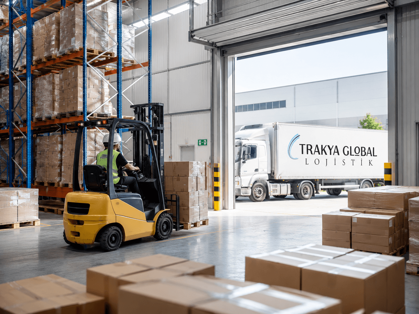 Depoda forklift ile yükleme